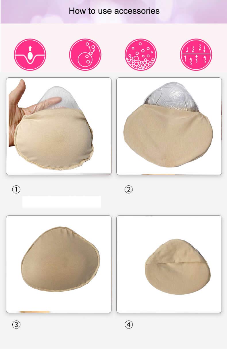 BIMEI Silicone Breast Forms for Women - Post Mastectomy Prosthesis, Soft & Natural Looking Artificial Breast Pads, Transparent & Comfortable for Everyday Wear - Perfect for Swimwear, Activewear & Daily Use After Surgery