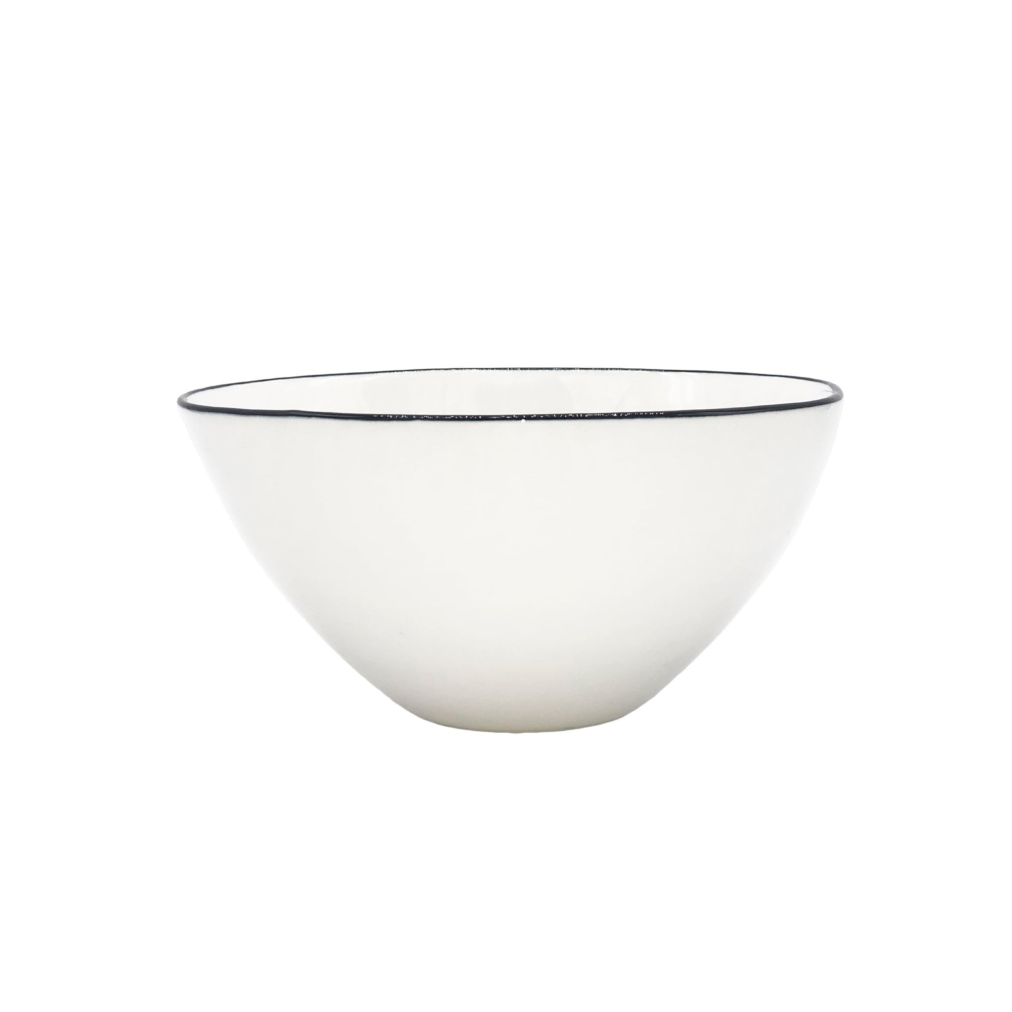 Abbesses 4-Piece Medium Bowls Set - Durable Ceramic Serving Bowls for Soup, Salad, Cereal & Dessert - Elegant Blue Tableware for Dining & Entertaining