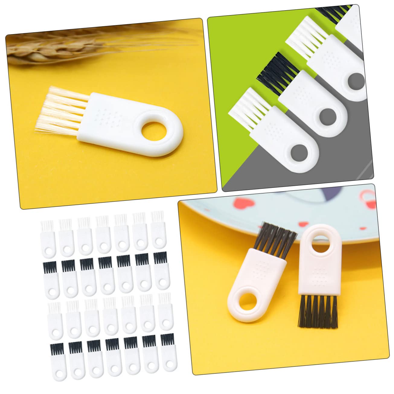 90-Piece Electric Shaver Cleaning Brush Set - Premium ABS Razor Brush & Duster Tool for Electric Razors & Grooming Kits | Perfect for Home, Travel & Professional Barbershops