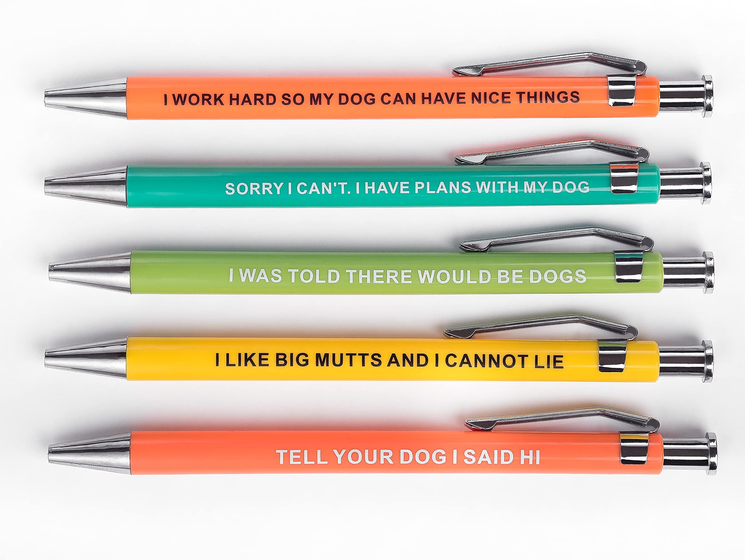 Funny Dog Pens for Dog Lovers - Black Ballpoint Pen Set for Dog Parents, Vet Techs, Pet Owners & Coworkers | Perfect Gag Gift for Office, Birthday & Pet Lover Appreciation