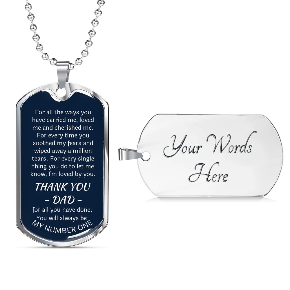 Best Sentimental Gifts for Dad - Retirement, Wedding, Christmas & Birthday Presents from Daughter or Son - Heartfelt Keepsake with Father Quotes | Perfect for Father's Day, Anniversary & Special Occasions