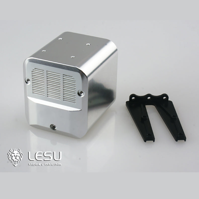 1/14 LESU700 RC Tractor Truck Metal Bumper & Wheel Carrier - DIY Model Dumper Accessory for RC Construction Vehicles - Perfect for Off-Road Crawling & Heavy Duty Simulation Play
