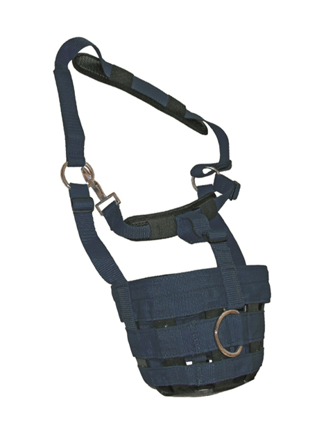 Horse Grazing Muzzle - Breathable Adjustable Grazing Control for Pasture & Turnout - Prevent Overeating & Weight Gain in Horses - Ideal for Pasture, Paddock & Field Use