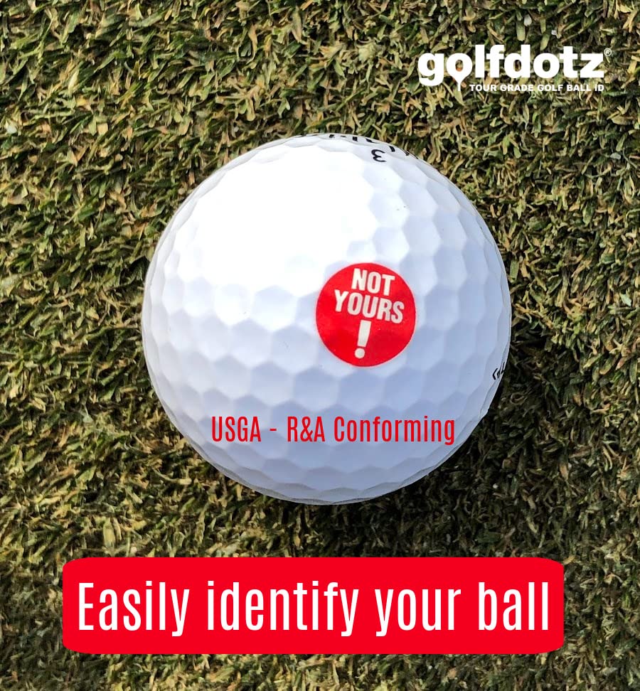 Golfdotz - Premium Golf Ball Markers & Stickers | Unique Golf Ball Stamps & Durable Decals for Men & Women | Perfect for Personalizing Golf Balls & Enhancing Game Visibility