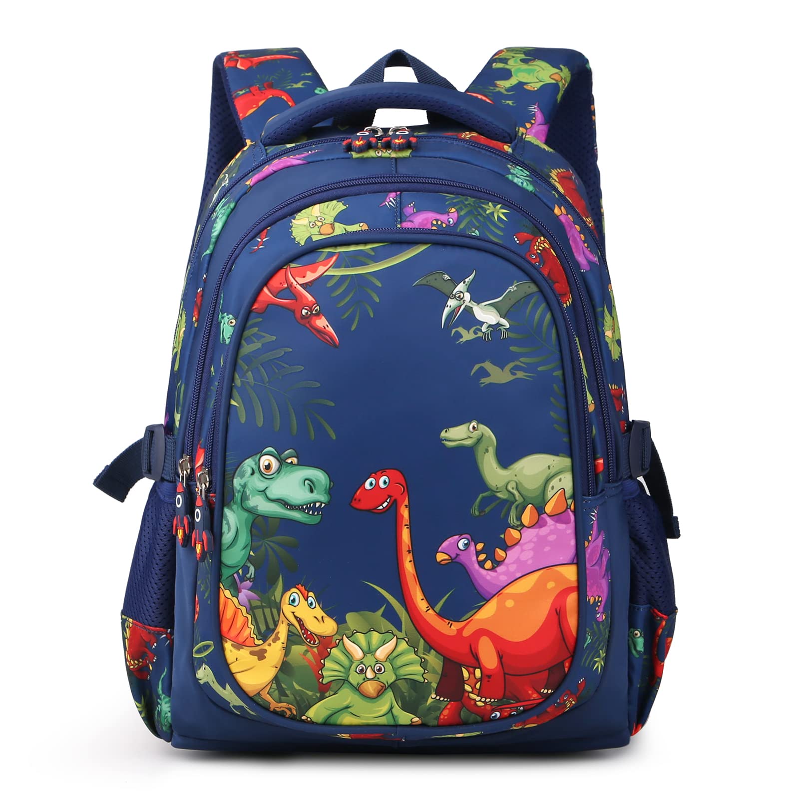 Dinosaur Backpack for Boys Age 5-12 | Lightweight Waterproof School Backpack with Adjustable Padded Straps | Perfect for Elementary Students, Daycare, Travel & Outdoor Adventures