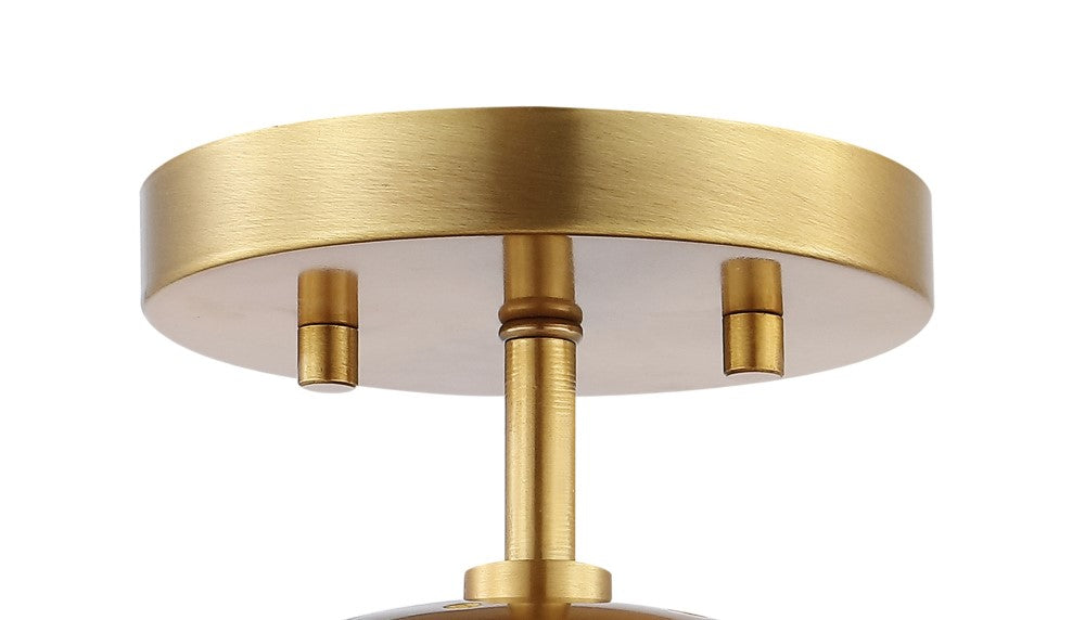 Bohemian Farmhouse Semi Flush Mount Ceiling Light - Marcel Bistro 7.75