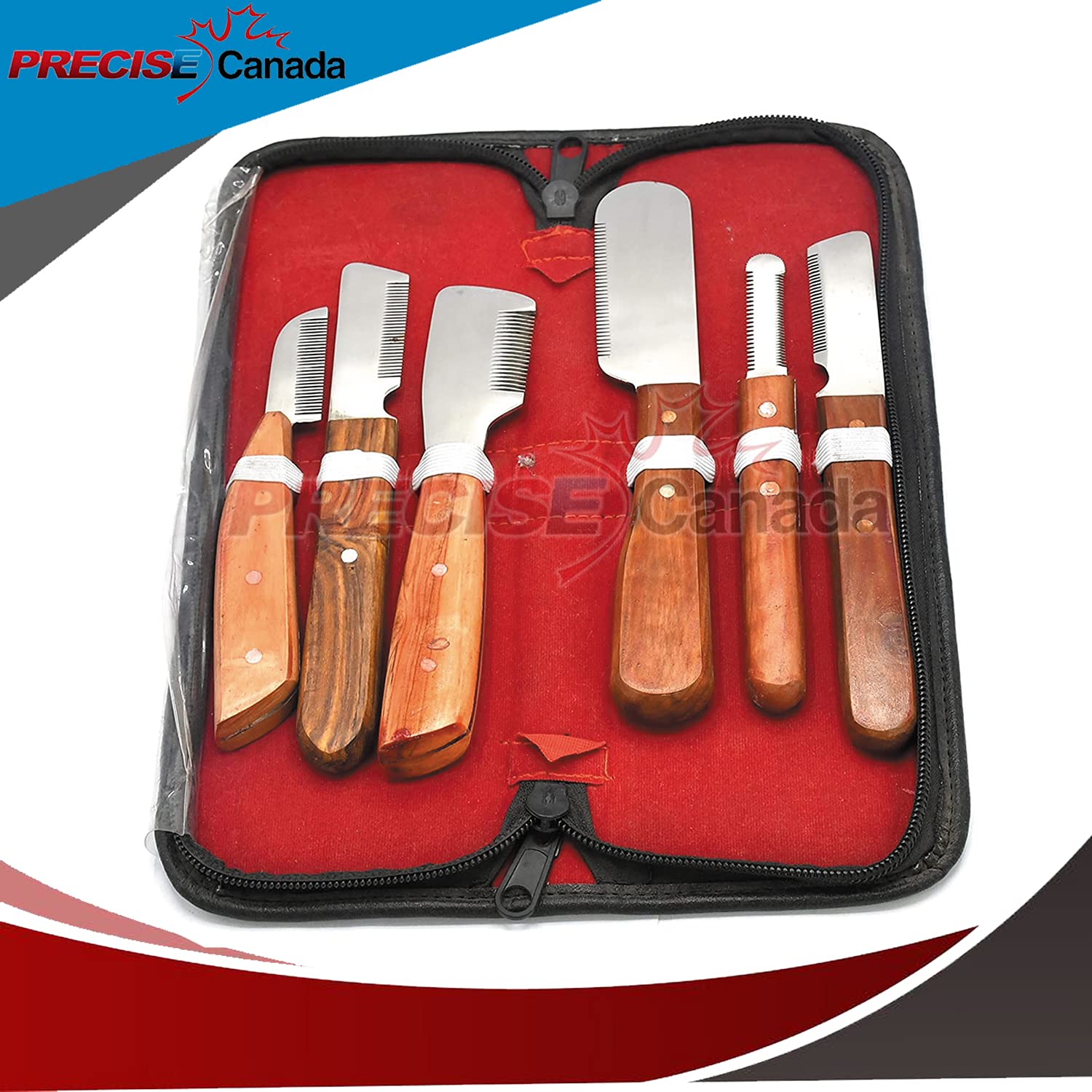 Premium 6-Piece Dog Grooming Hand Stripping Knife Set for Professional Pet Grooming - Perfect for Removing Dead Hair & Coat Maintenance on Terriers, Spaniels & Wire-Haired Breeds