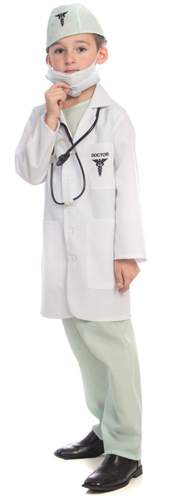 Kids Doctor Costume Set - Medical Scrubs for Girls & Boys | Dress-Up-America | Pretend Play, Halloween & Role-Playing