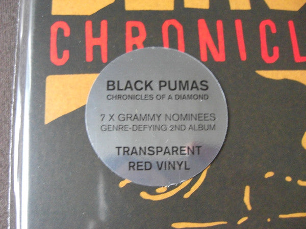 Black Pumas - Chronicles Of A Diamond Limited Edition Red Vinyl LP Album (Mint Condition) - Perfect for Record Collectors & Music Lovers