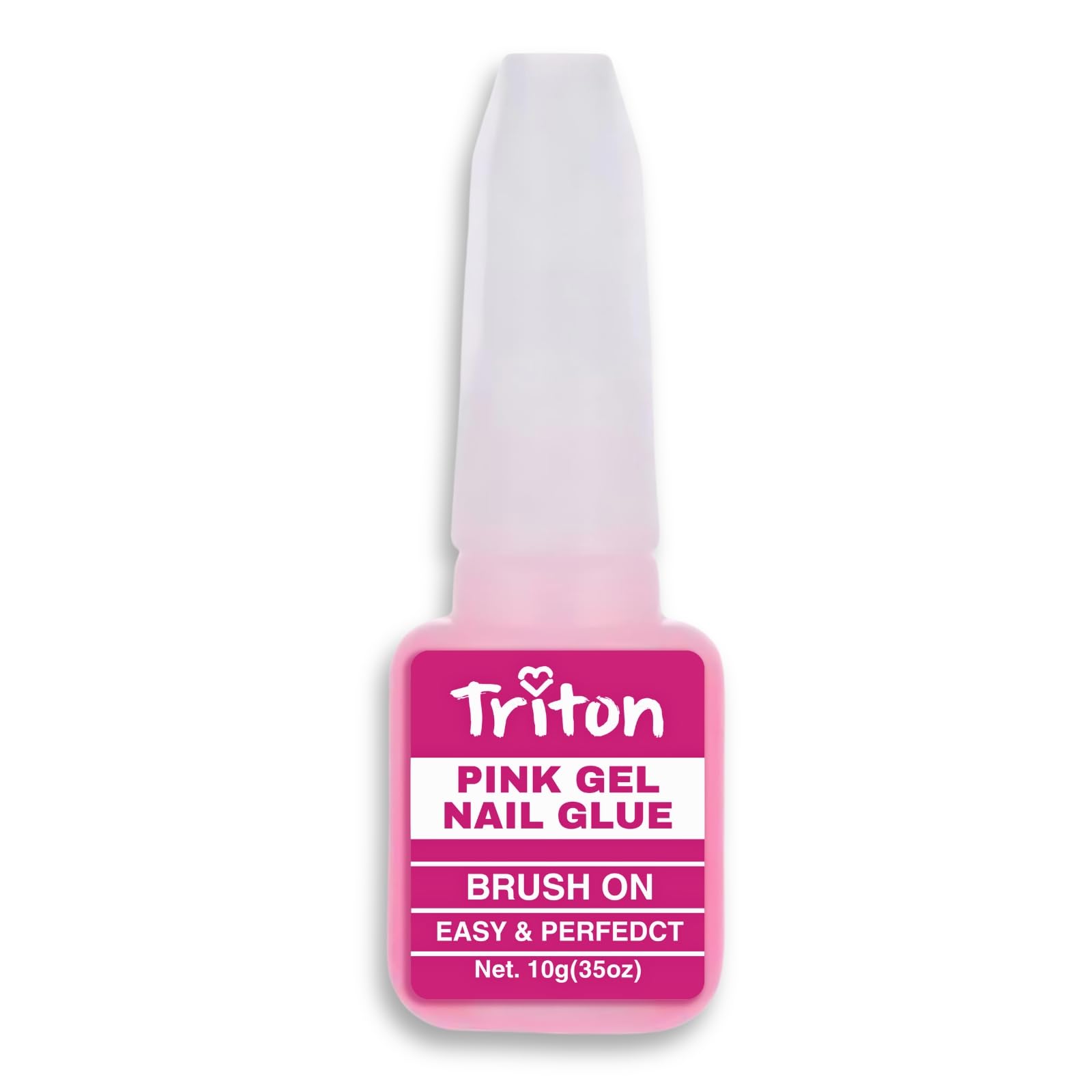 TRITON Professional Ultra Quick Brush On Glue for Acrylic & Press On Nails - Strong Adhesive for Nail Art, Salon & DIY Manicures - Perfect for Home, Travel & Beauty Professionals (10g)