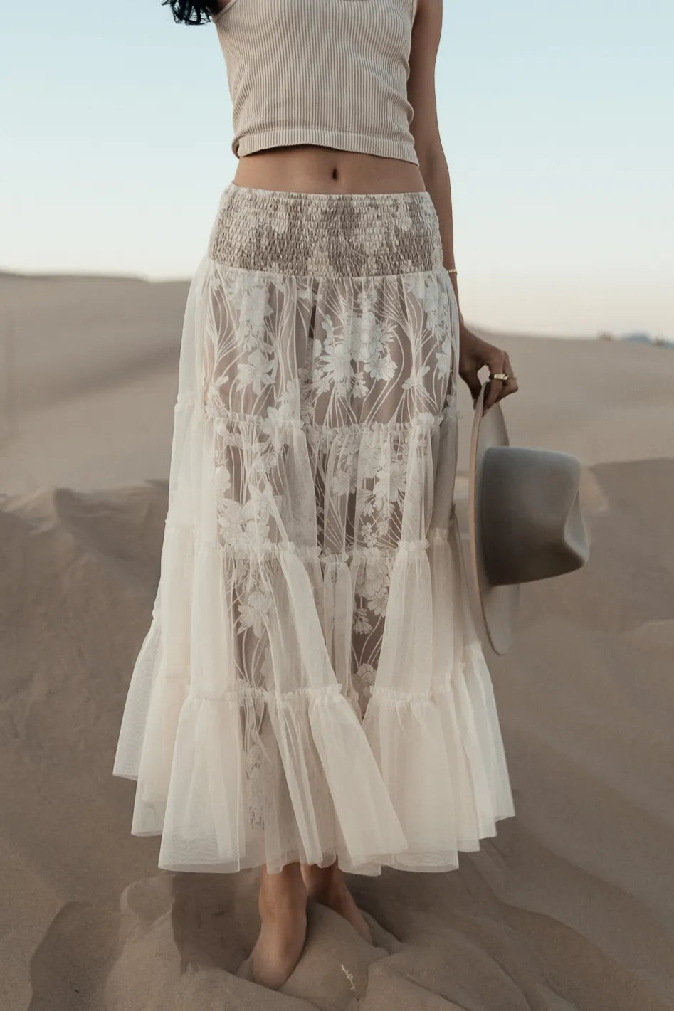 Elegant Louise Tiered Tulle Skirt for Women - Flowy Layered Party Dress with Soft Netting - Perfect for Weddings, Prom, Evening Events & Special Occasions