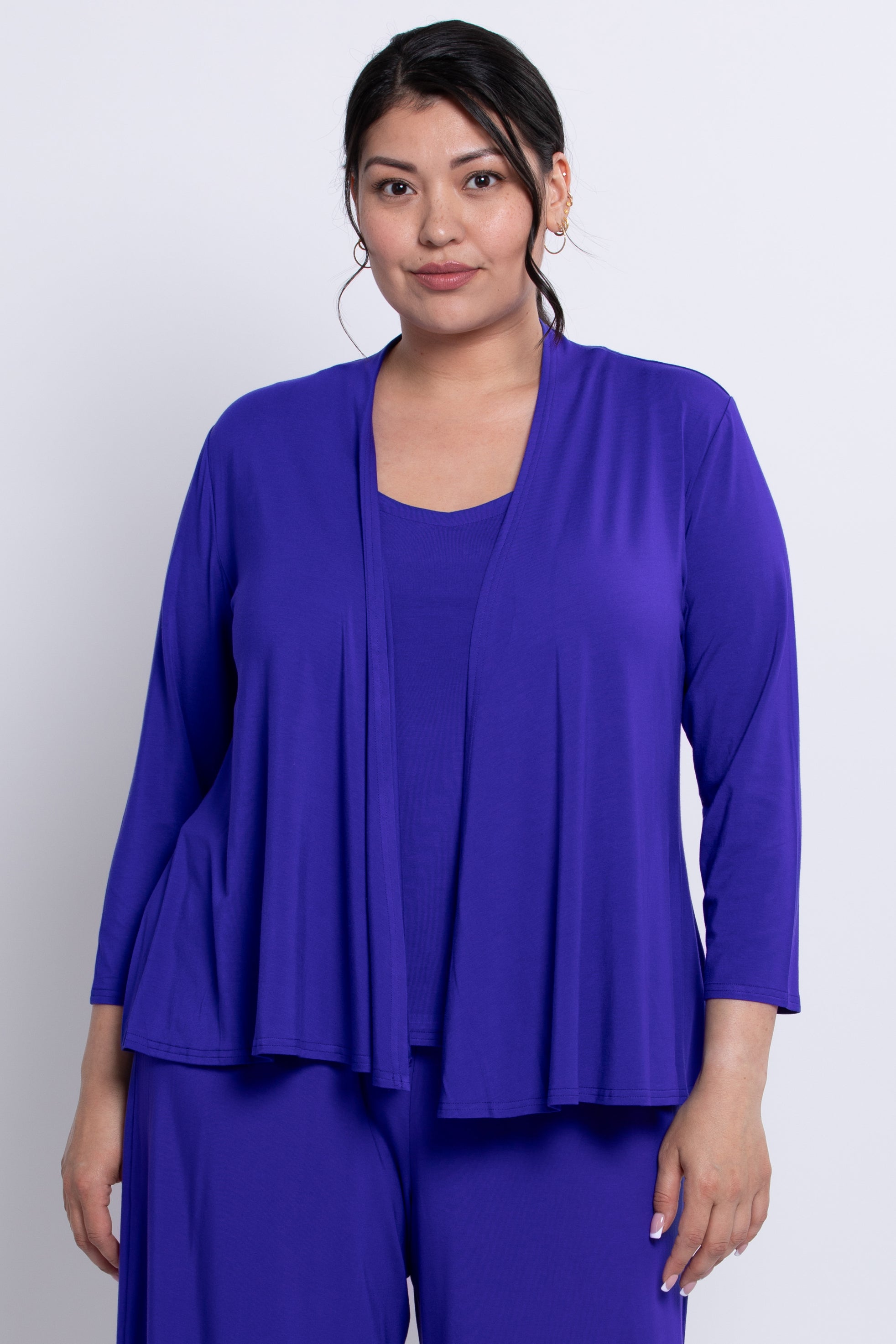 Kathy Women's Lightweight Bamboo Jacket in Violet - Perfect for Outdoor Activities, Travel & Casual Wear