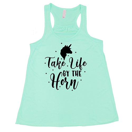Take Life By The Horns T-Shirt - Motivational Quote Tee for Men & Women - Perfect for Gym, Workouts, and Everyday Inspiration
