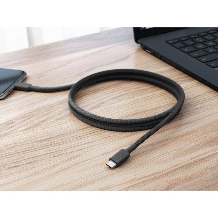 ALOGIC Elements Pro USB C 2.0 Cable 1m (3.3ft) - Fast Charging & Data Sync for iPhone 15, iPad Pro, MacBook, Samsung Galaxy - Durable Nylon Braided USB-C to USB-C Cable for Home, Office & Travel