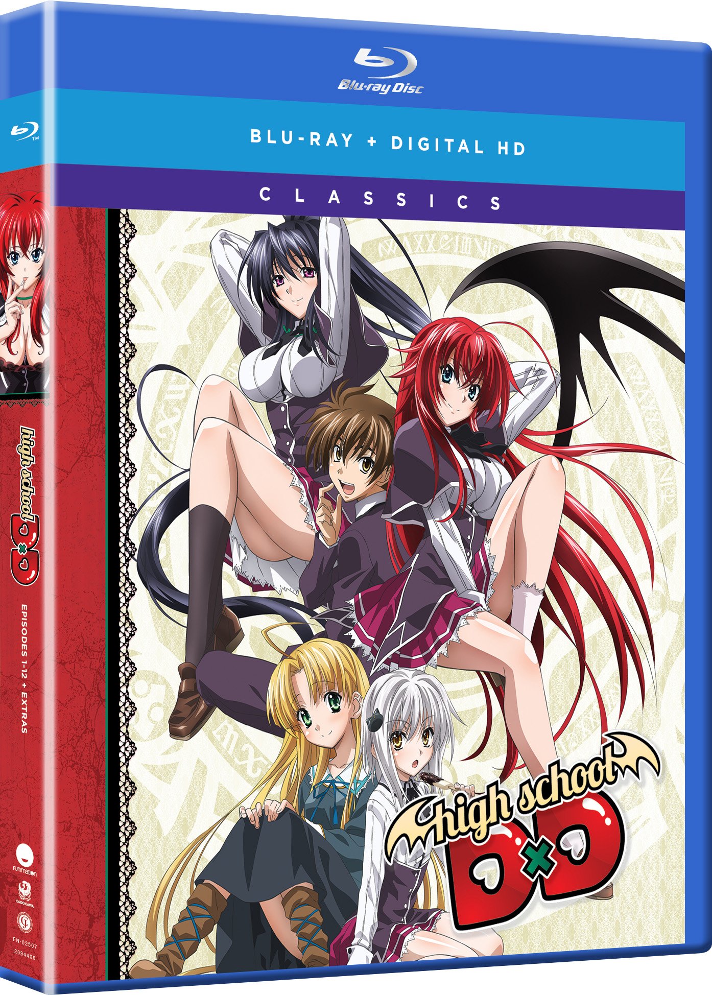 High School DxD Complete Series Blu-ray - Anime Collection for Fans, Action-Packed Fantasy & Romance, Perfect for Binge-Watching & Gift Giving