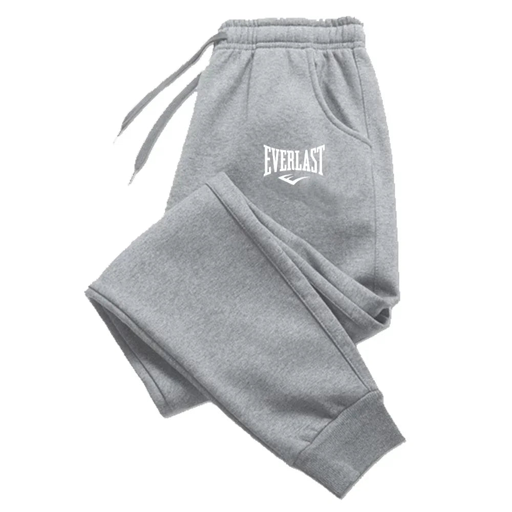 EVERLAST Printed Running Pants for Men & Women - Breathable Joggers Sweatpants for Gym, Fitness, Casual Wear & Outdoor Sports - Comfortable Workout Trousers for Running, Yoga & Daily Activities