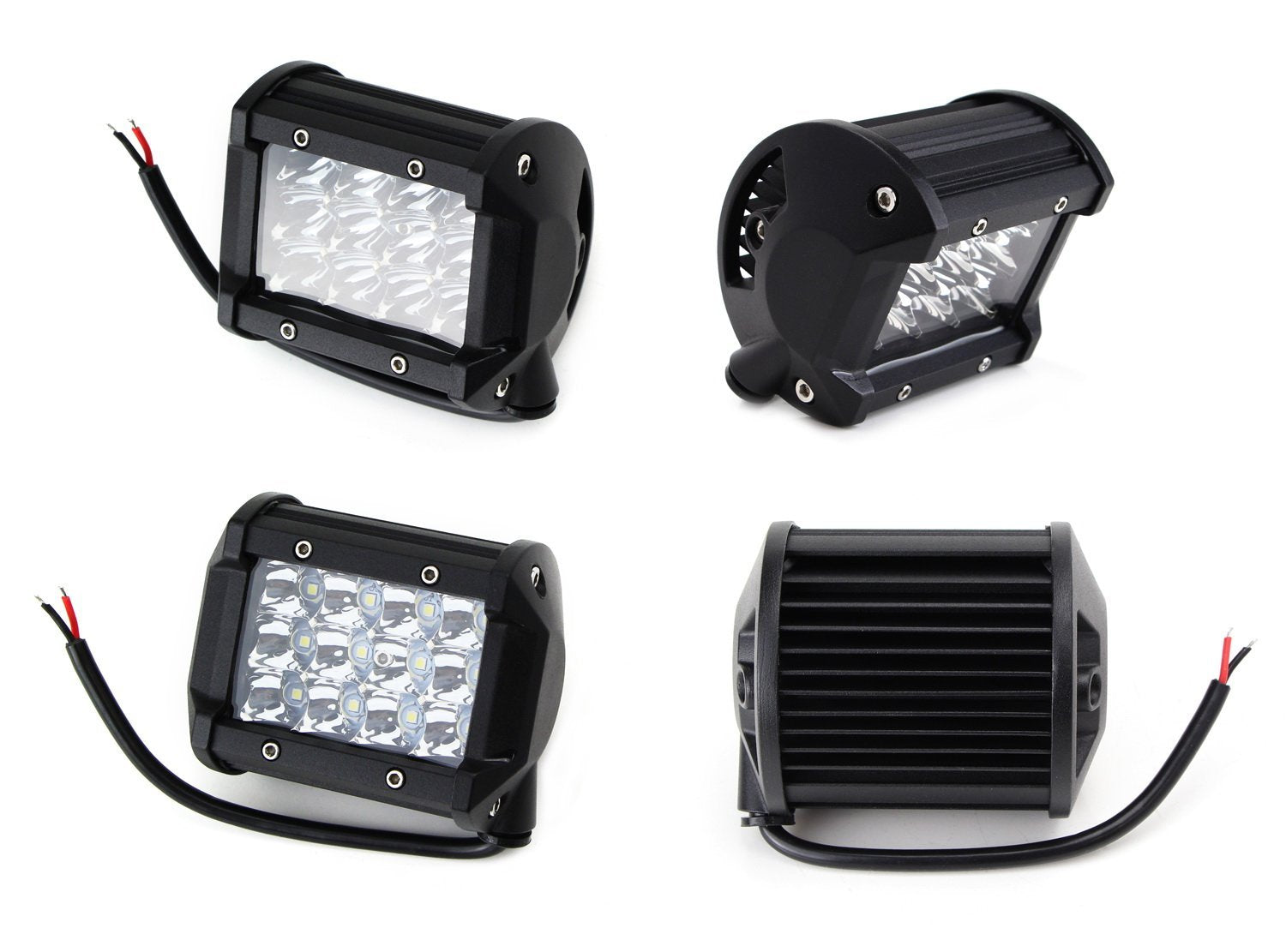 2-Pack 36W High Power LED Pod Lights - White Off-Road Lighting for Truck, SUV, Jeep, ATV, 4x4 - Perfect for Night Driving, Camping & Trail Adventures