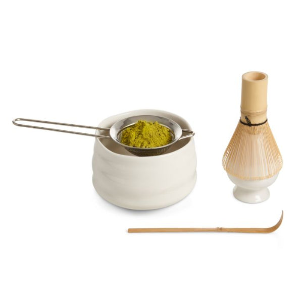Premium Organic Matcha Green Tea Gift Set - Ceremonial Grade Powder, Bamboo Whisk & Scoop - Perfect for Tea Lovers, Zen Meditation & Japanese Tea Ceremony