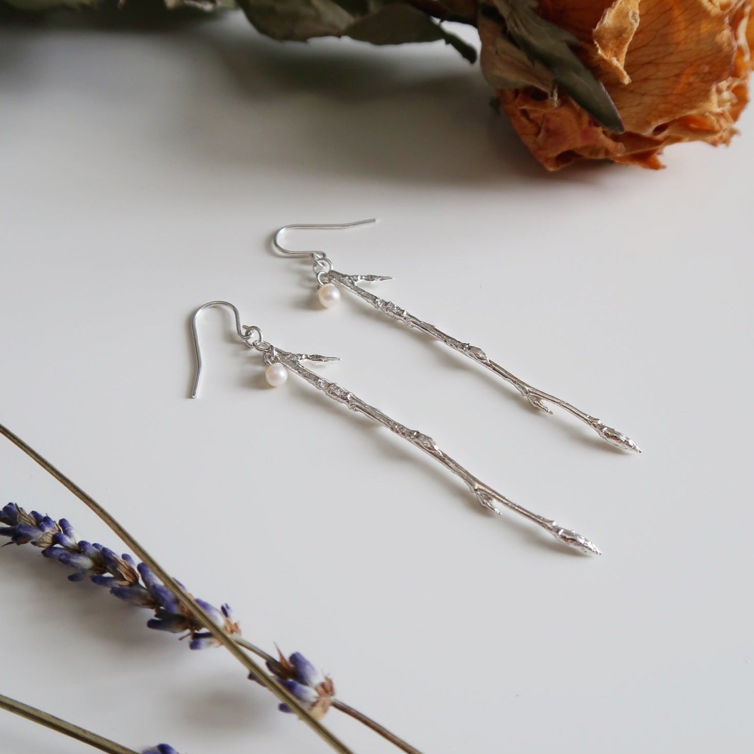 Dangling Pearl Branch Earrings for Women - Elegant Drop Dangle Jewelry for Party, Wedding & Everyday Wear