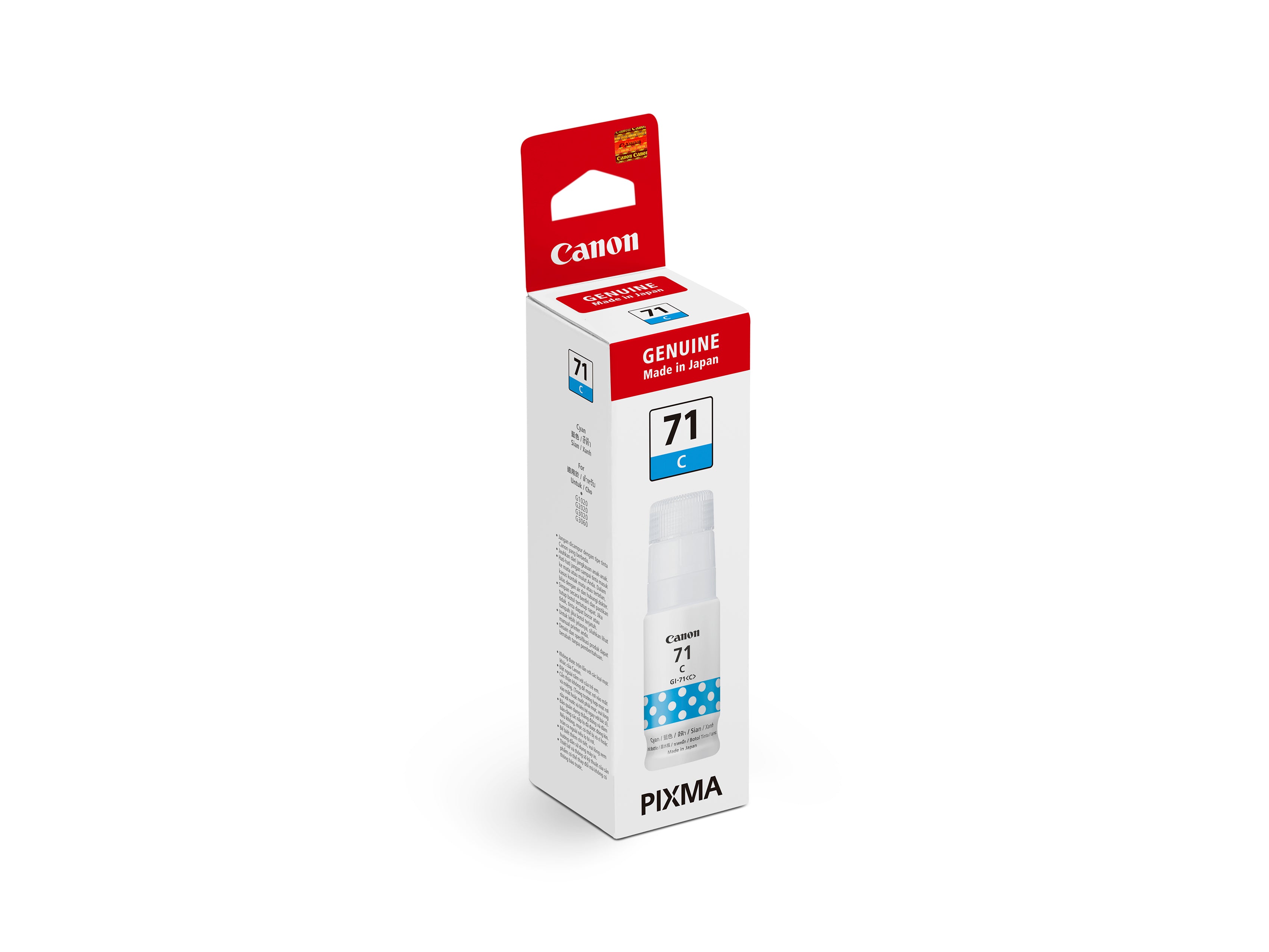 Original Ink Cartridge for CANON GI-71 Series - High-Quality Replacement Ink for PIXMA Printers - Perfect for Home, Office & Photo Printing