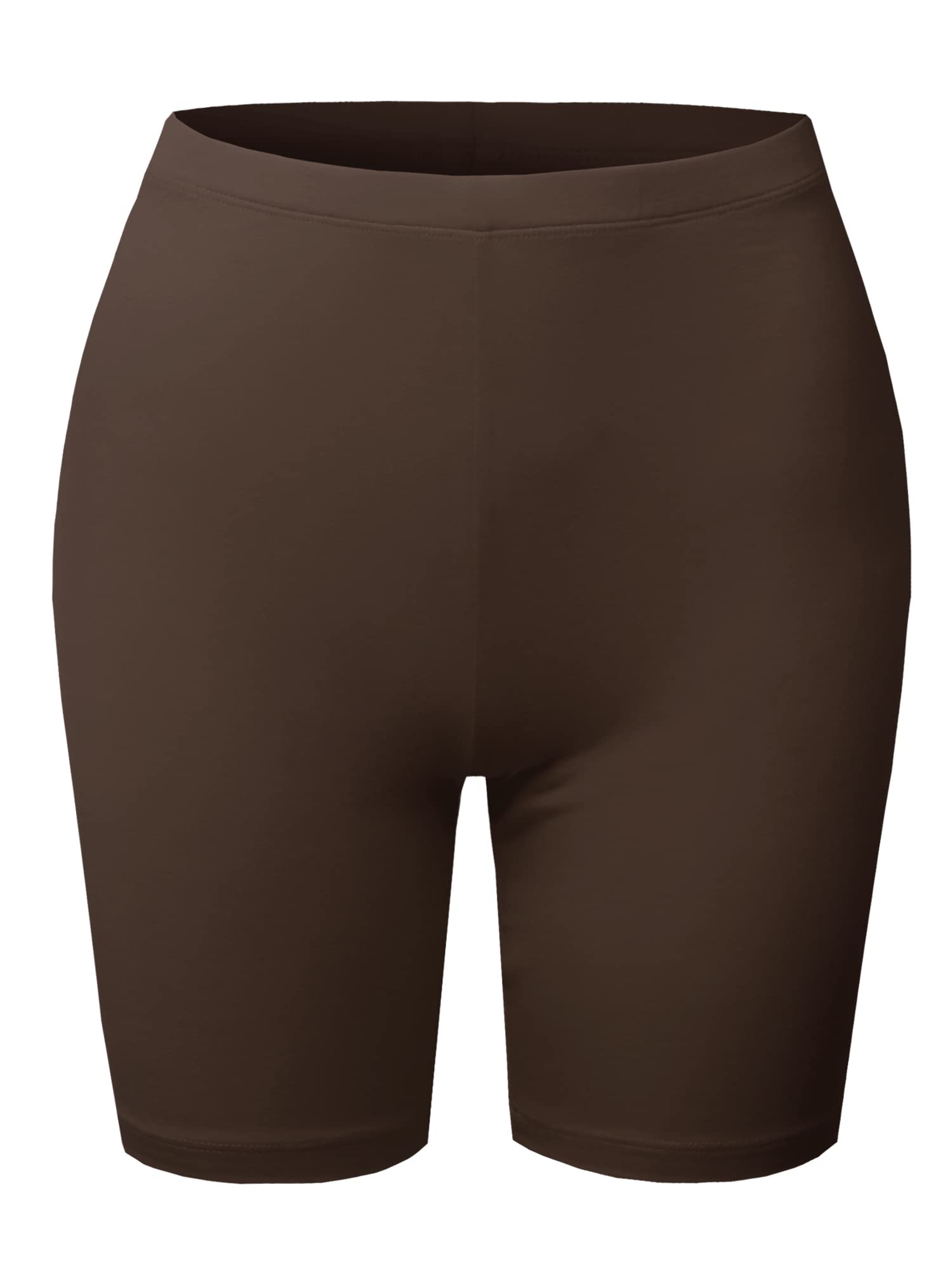Emma Women's Essential Active Daily Cotton Mid Rise Biker Shorts - Comfortable Workout & Lounge Shorts for Yoga, Running, Gym & Casual Wear