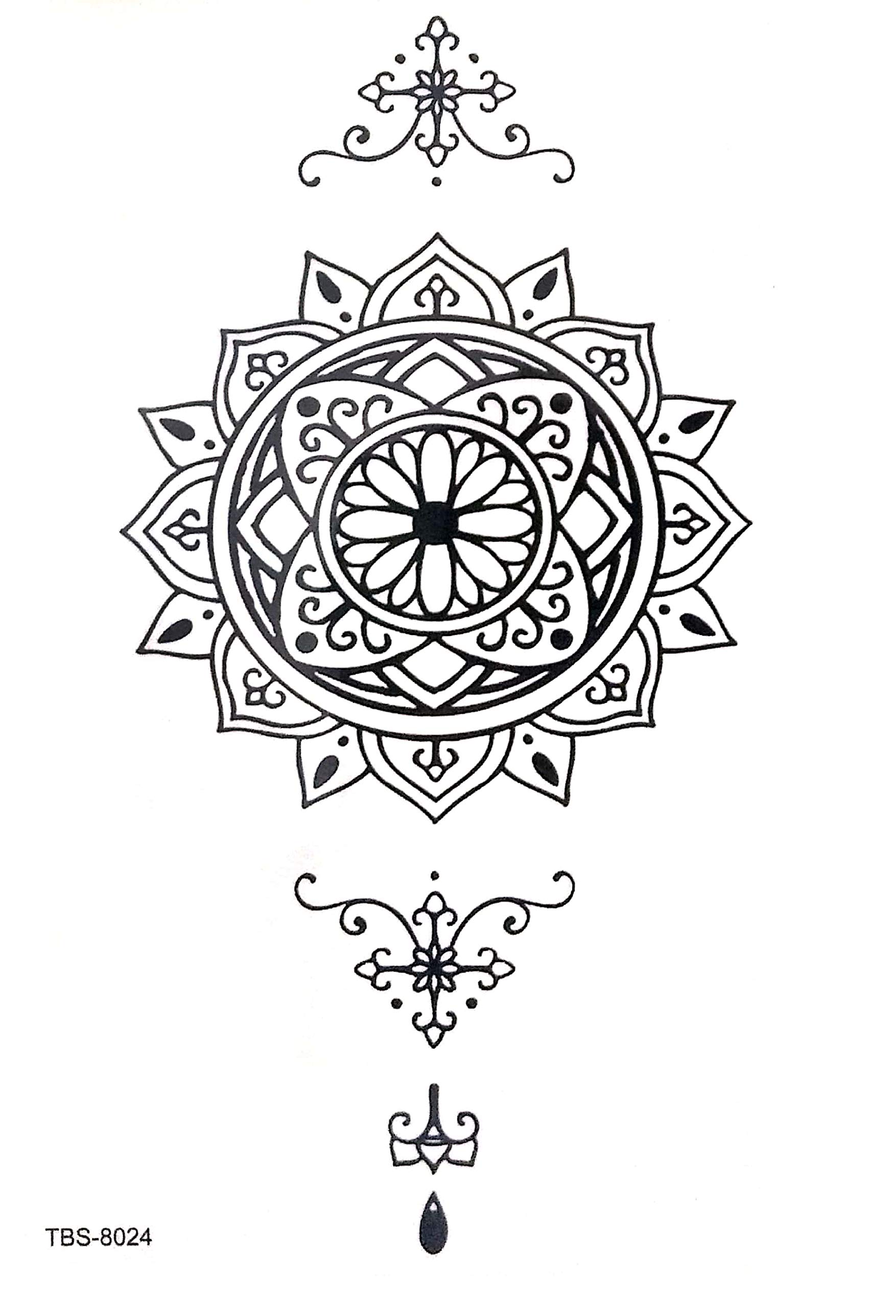 Waterproof Temporary Tattoo Stickers for Men & Women - 3D Realistic Flowers, Butterflies, Stars, Wolves & Armband Designs (19x12cm) | Perfect for Parties, Halloween, Cosplay & Body Art