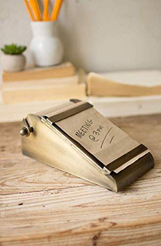Kalalou NDE1281 Brown Desktop Note Roll with Holder - Perfect for Office, Home & School Organization