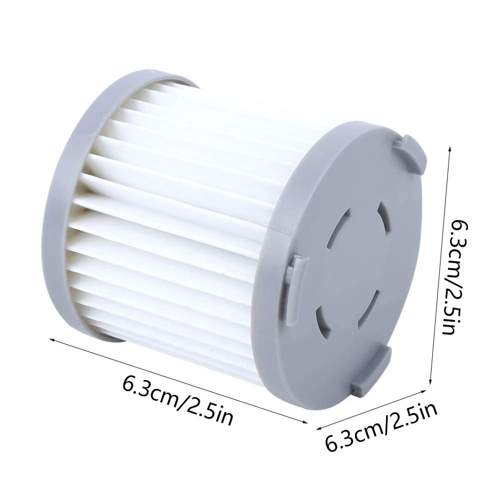 2.5x2.5x2.5in Vacuum Cleaner Replacement Filter - Easy to Install HEPA Filter for Home & Office Use - Perfect for Dust, Pet Hair and Allergen Removal