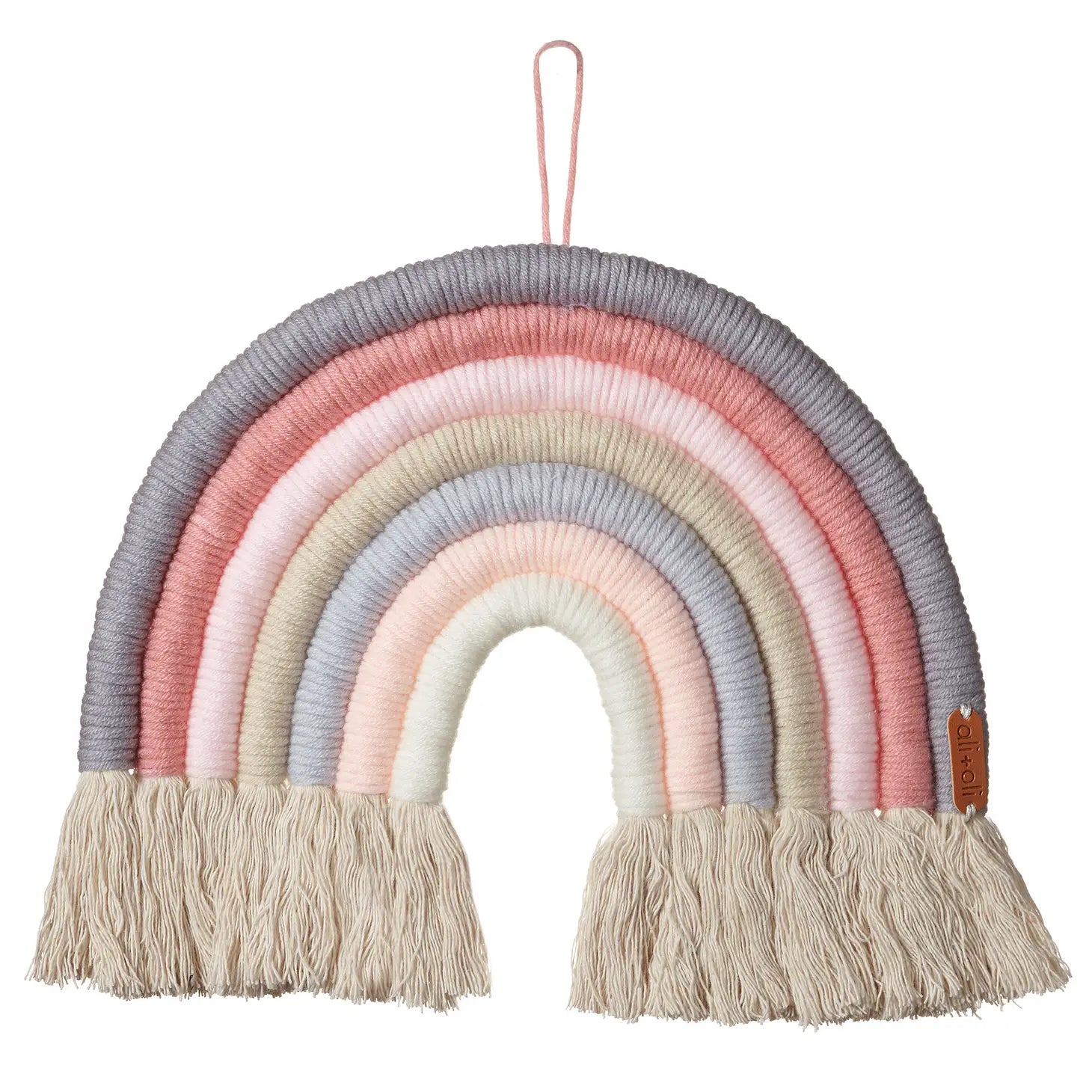 Rainbow Macrame Wall Hanging for Home Decor - Handmade Boho Ice Cream Design, Perfect for Nursery, Bedroom & Living Room