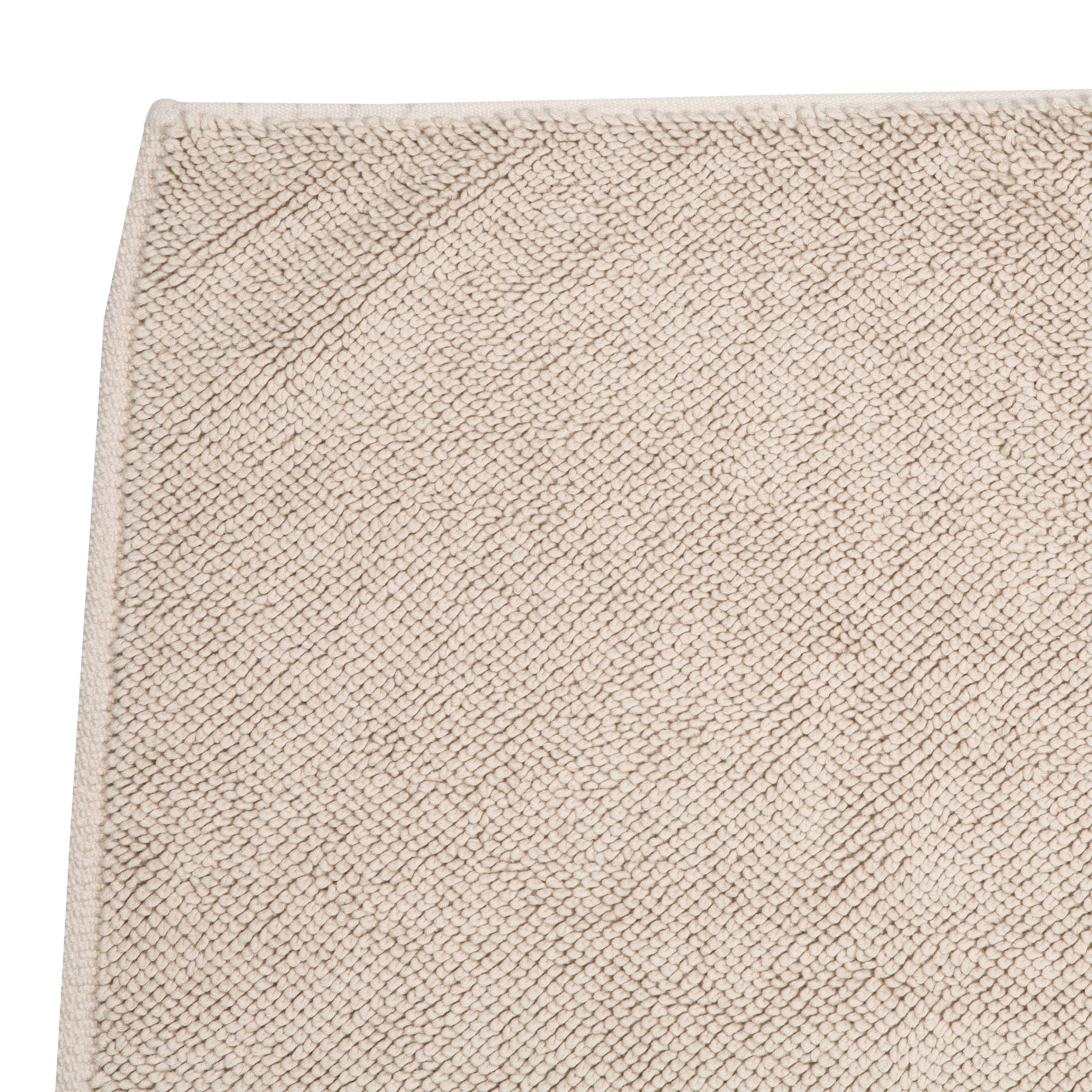 Soft and Absorbent Looped Cotton Bath Rug - Non-Slip Bathroom Mat for Shower, Tub, and Vanity Areas