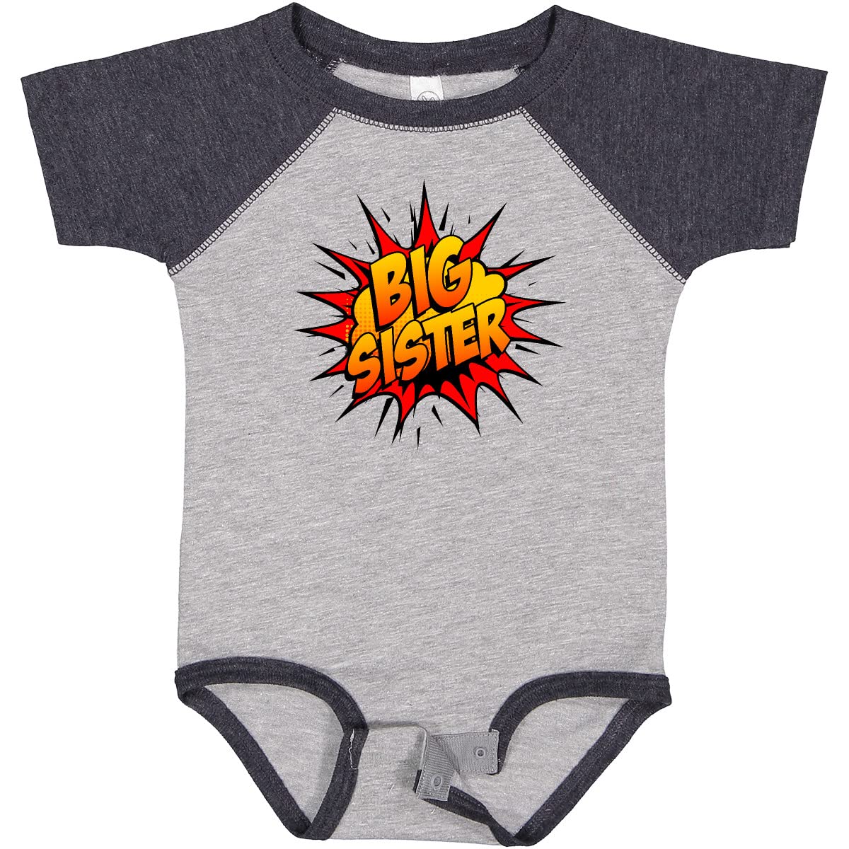 Inktastic Big Sister Super Hero Baby Bodysuit - Cute Sibling Outfit for Newborns & Infants - Perfect for Family Photos, Birth Announcements & Special Occasions