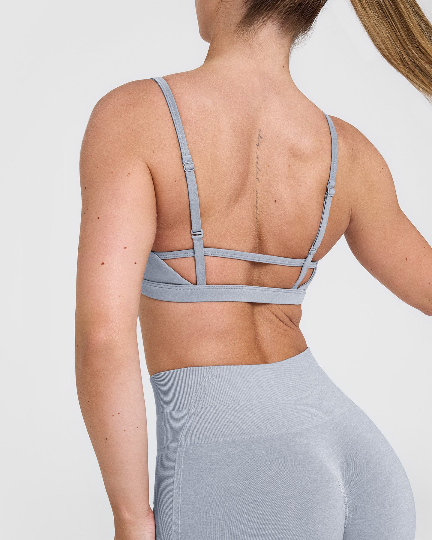 Timeless Strappy Bralette - Comfortable Wireless Bra for Women | Metal Grey | Perfect for Yoga, Lounge & Everyday Wear