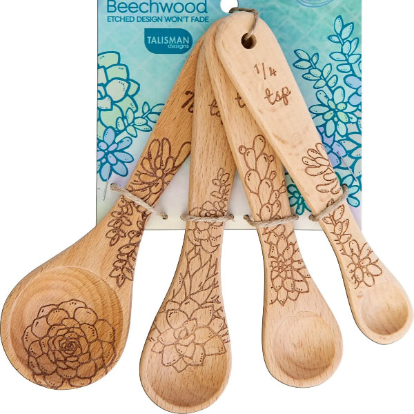 Premium Stainless Steel Measuring Spoons Set - 6-Piece for Baking, Cooking & Coffee - Engraved Measurement Markings - Dishwasher Safe - Perfect Gift for Home Chefs & Bakers