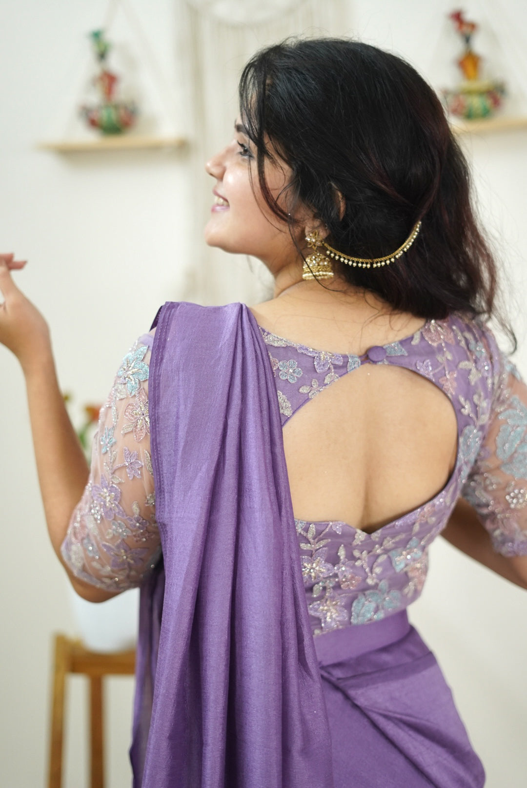DD583 Keerthi Designer Drape Wear - Elegant Indian Saree for Weddings, Parties & Special Occasions