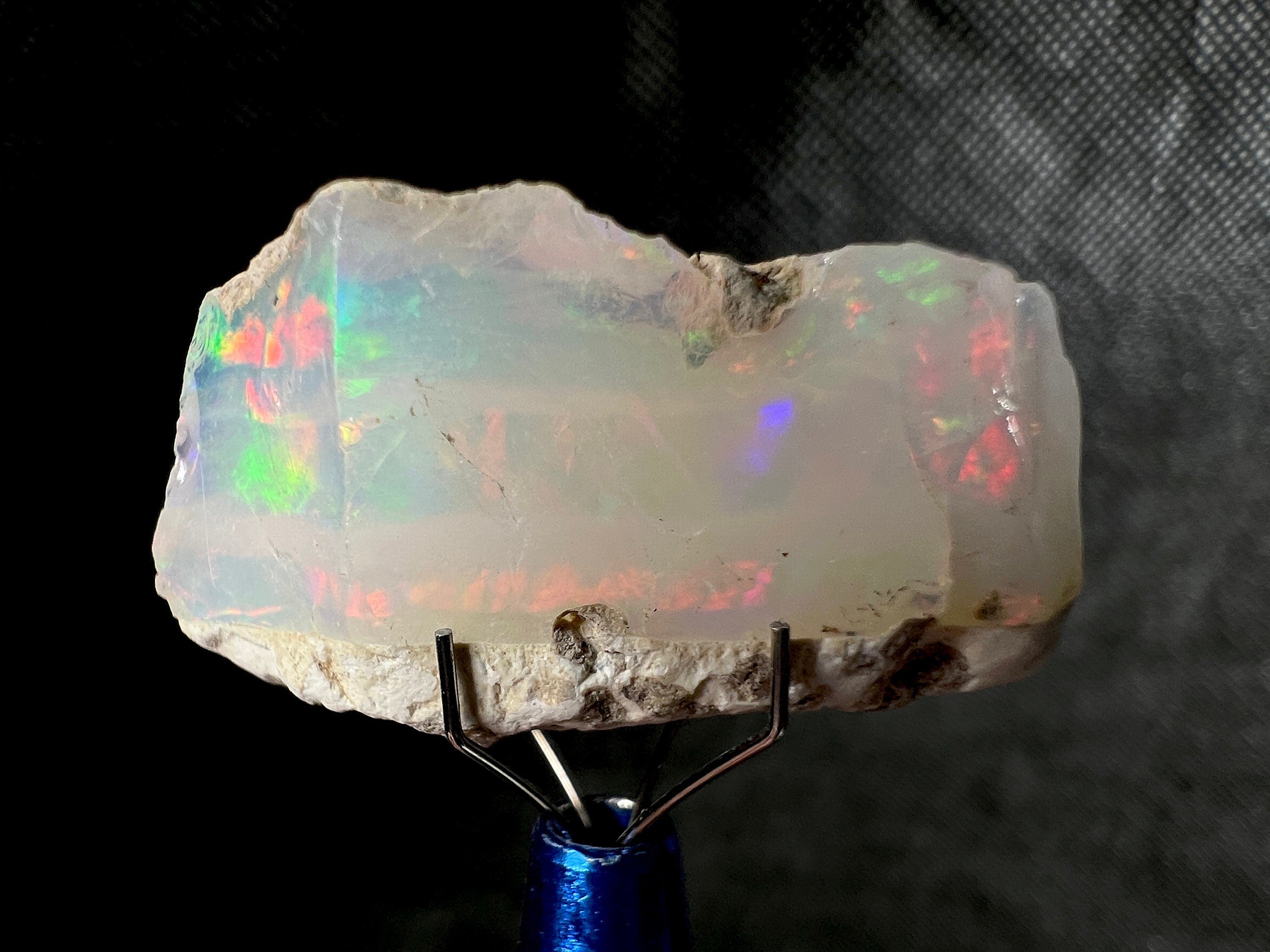 Premium 4A+ Welo Opal Raw Crystal - Natural Cutting Grade Opal for Jewelry Making, October Birthstone, Gemstone Collection (50657) - Perfect for Rings, Necklaces & DIY Craft Projects