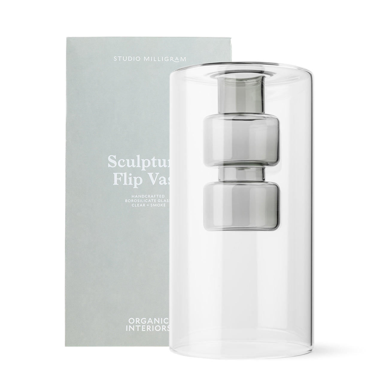Sculptural Vase by Studio Milligram - Modern Ceramic Home Decor for Living Room, Dining Table & Office Desk