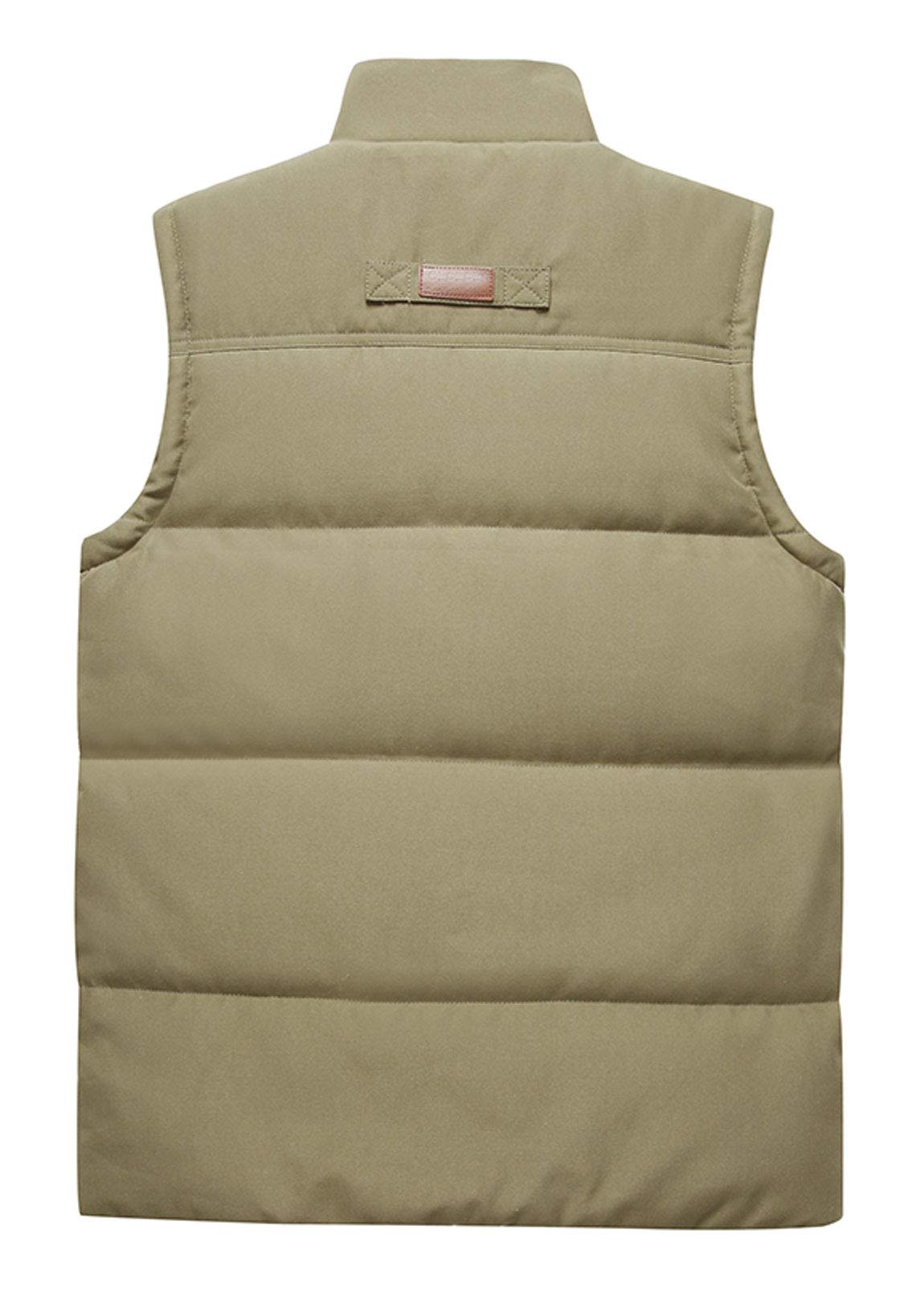 HOW'ON Men's Fleece Vest - Winter Warm Puffer Vest Sleeveless Jacket for Outdoor Activities, Hiking & Casual Wear