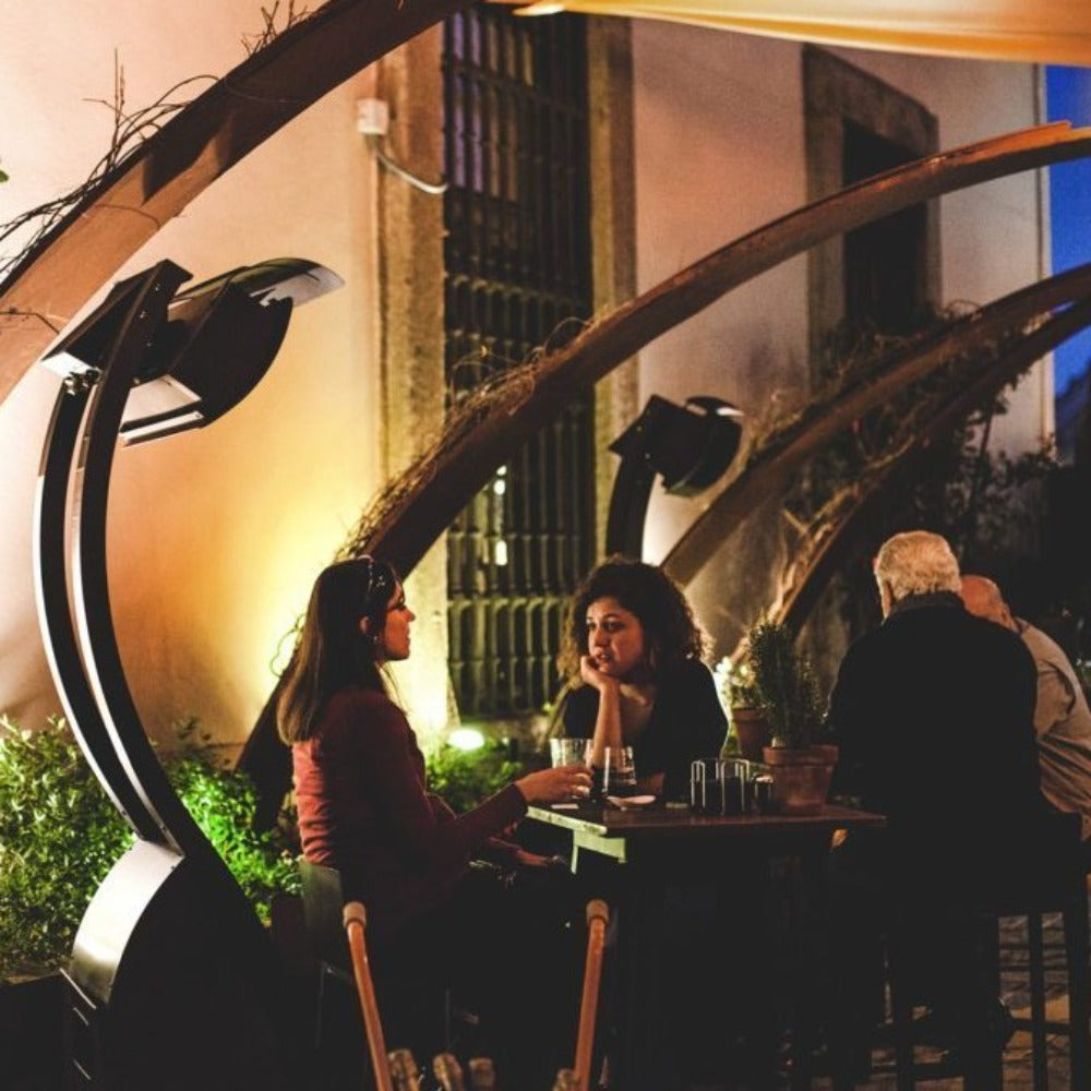 Bromic Tungsten Smart Heat Portable Gas Patio Heater - Outdoor Patio Heater for Deck, Backyard, Restaurant & Commercial Use - Weatherproof & Energy Efficient