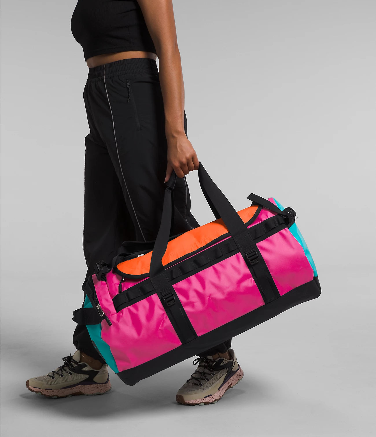 Base Camp Duffel Bag M 71L - Durable Travel Duffel for Camping, Hiking & Outdoor Adventures - NF0A52SA Past Season - Perfect for Gear Storage & Weekend Getaways