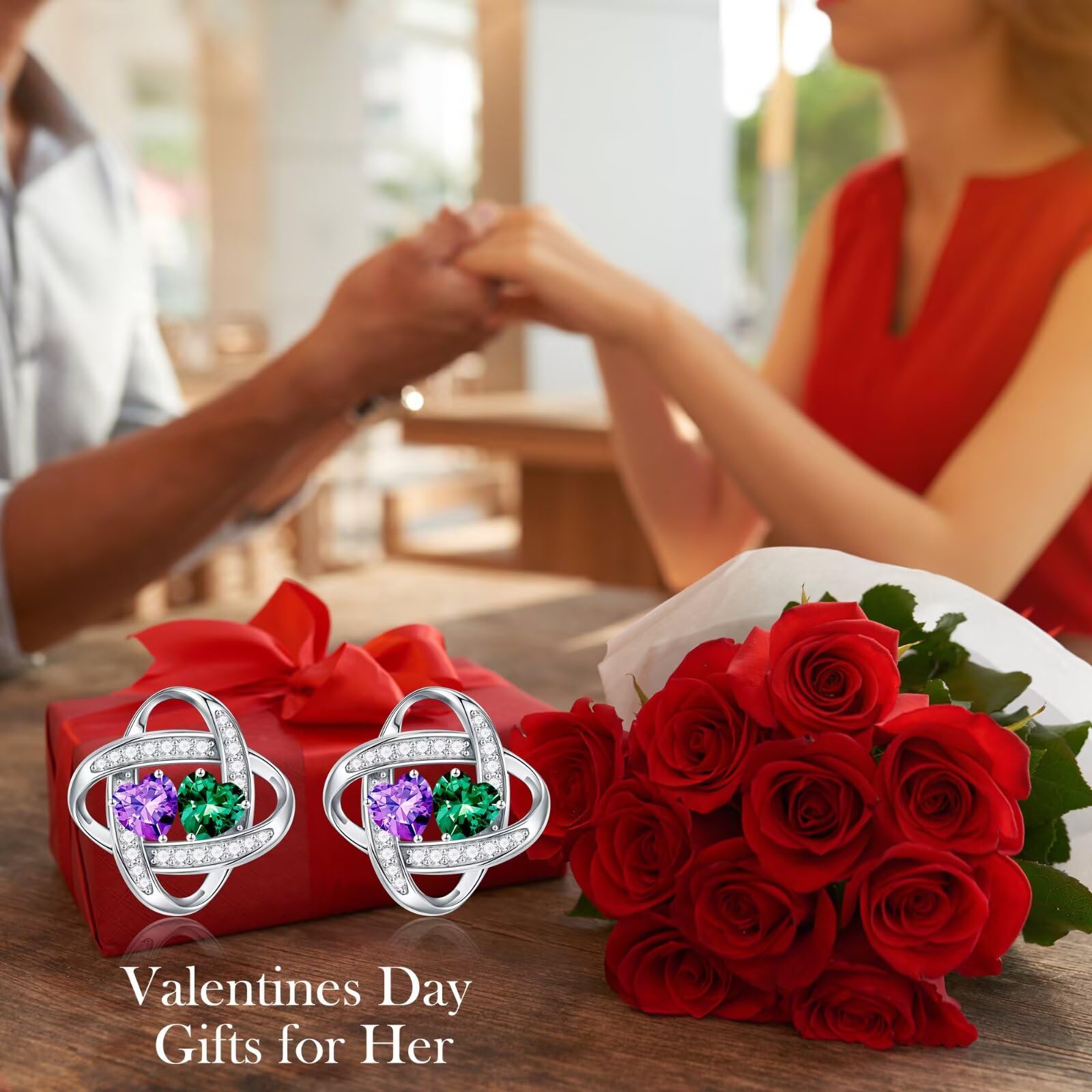 925 Sterling Silver Stud Earrings for Women - Valentine's Day, Anniversary & Birthday Gifts for Her | Personalized Jewelry for Wife, Girlfriend, Mom & Daughter | Perfect for Date Nights, Weddings & Special Occasions