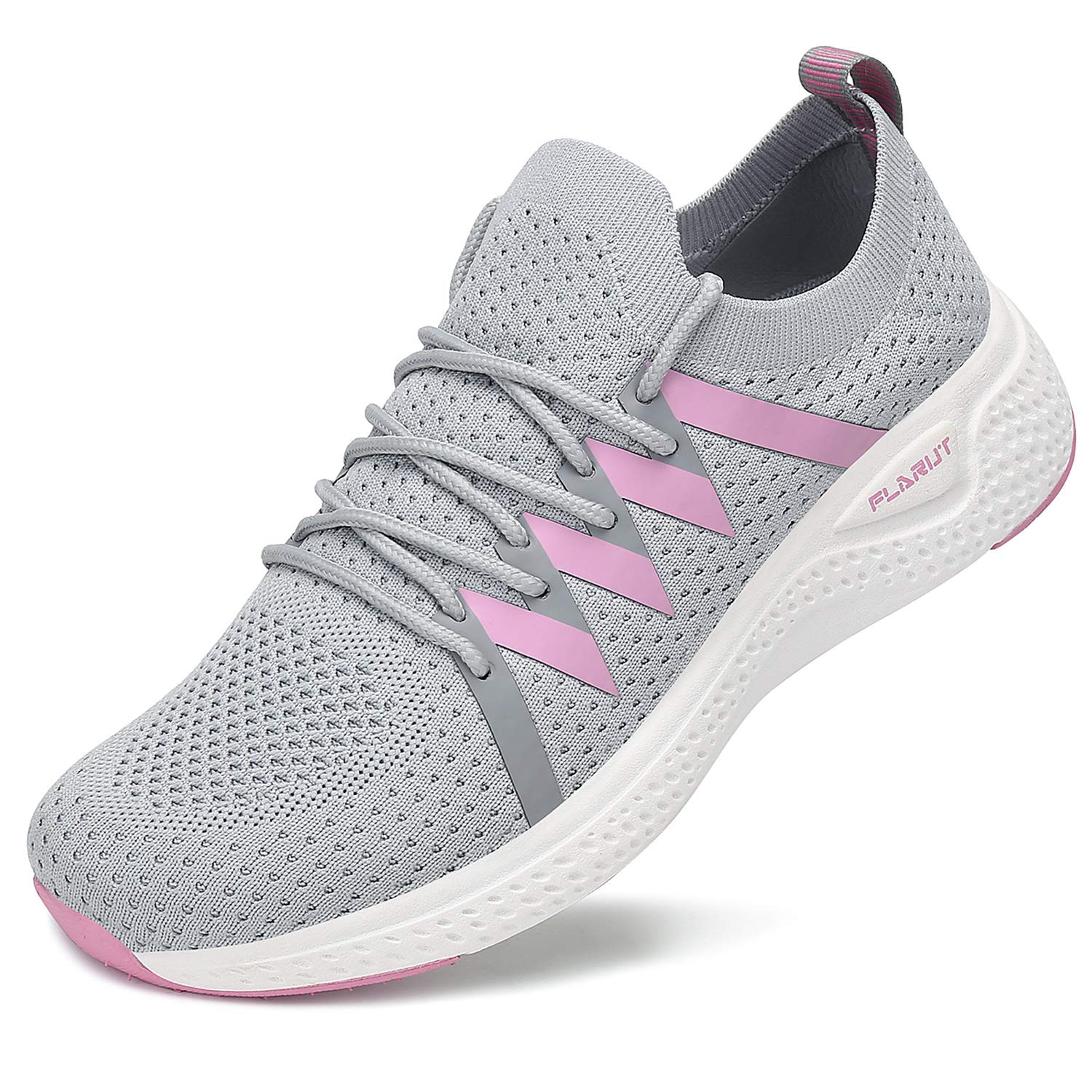 FLARUT Women's Slip-On Knit Sneakers - Breathable Lightweight Walking Shoes for Women - Fashion Casual Athletic Platform Shoes for Running, Gym, Travel & Everyday Wear