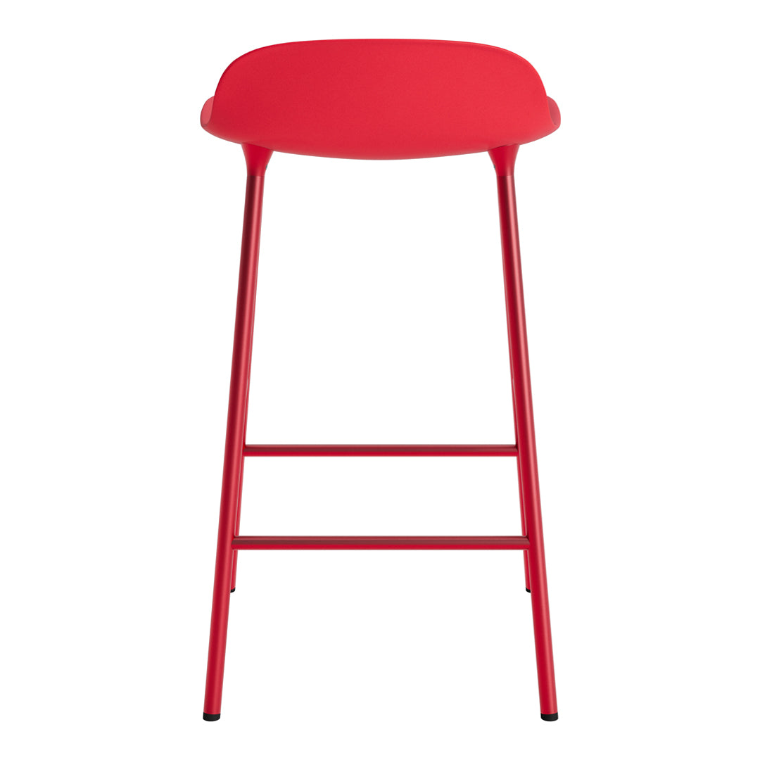 Modern Metal Leg Form Counter Stool - Bar Stool for Kitchen Island, Breakfast Nook & Home Decor