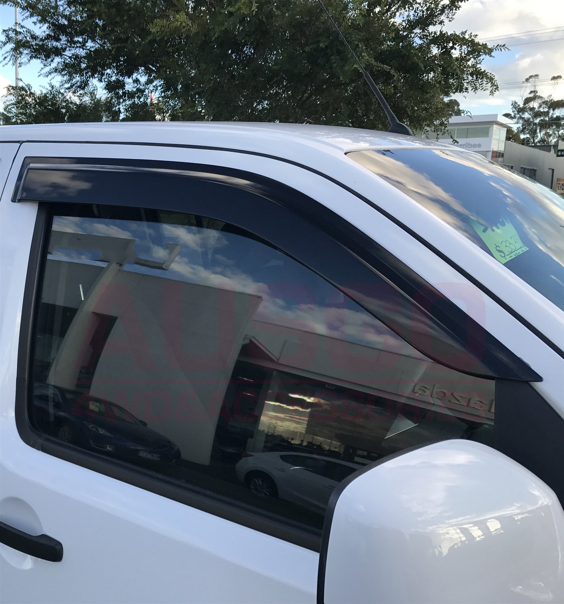 Weather Shields for Nissan Navara D40 Extra Cab (2005-2015) - Durable Injection Molded Rain Guards - Perfect for Off-Roading & All-Weather Protection