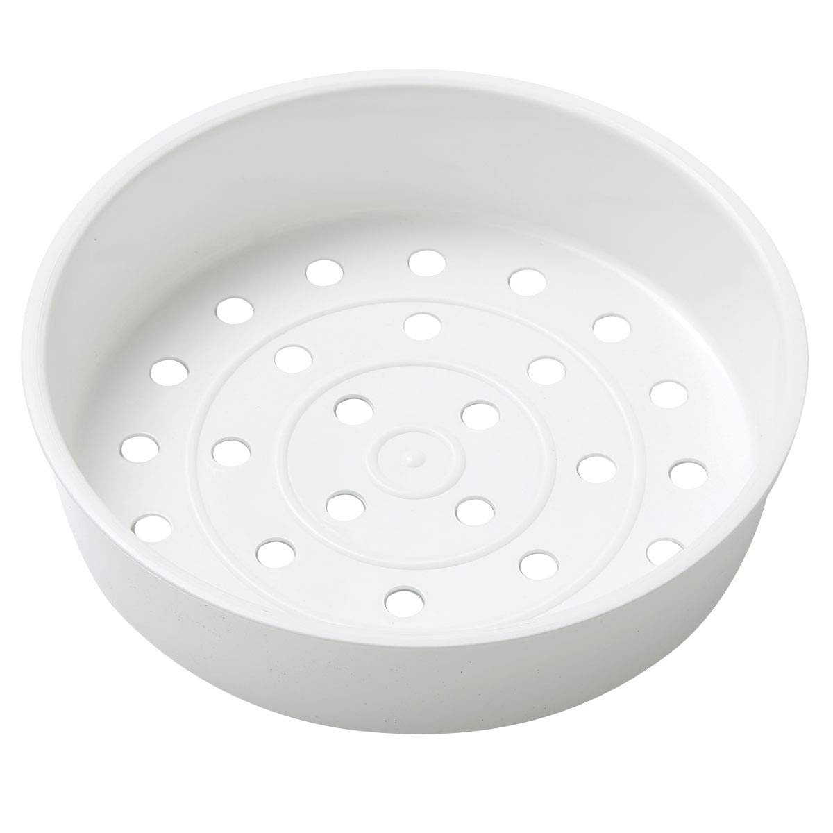 Food Grade Plastic Steamer Basket - 3L Steam Rack Stand for Rice Cooker, Pressure Cooker & Warmer (Ivory) | Perfect for Healthy Meal Prep, Dumplings & Vegetables