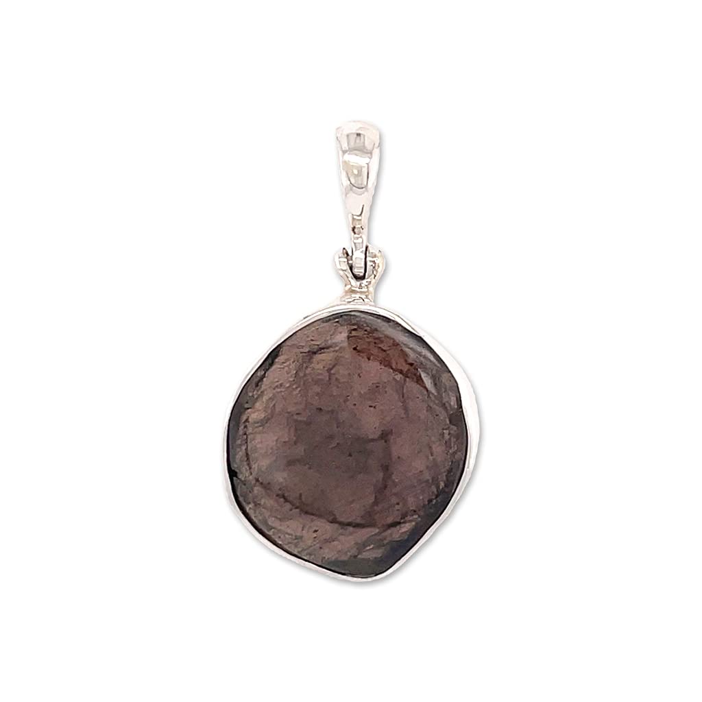Saffordite Pendant Necklace - Natural Gemstone Jewelry for Women, Healing Crystal Necklace for Spiritual Protection & Positive Energy | Perfect for Meditation, Yoga & Everyday Wear