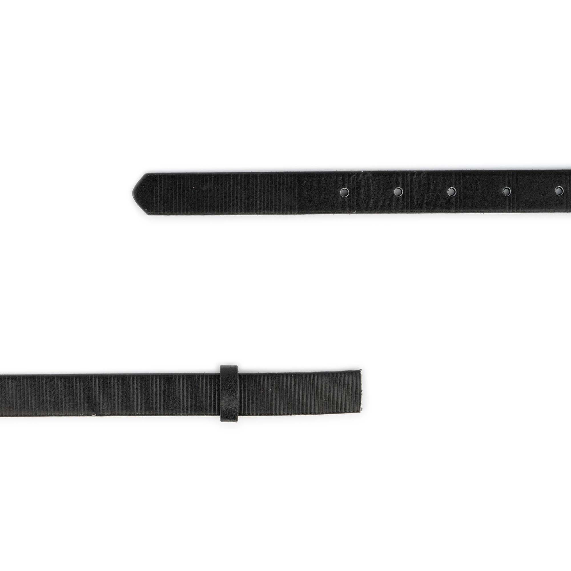 Premium 3/4 Inch Black Leather Belt Strap for Dunhill Buckles - Classic Stripe Embossed Design | Perfect for Formal Wear, Business Attire & Luxury Fashion Accessories