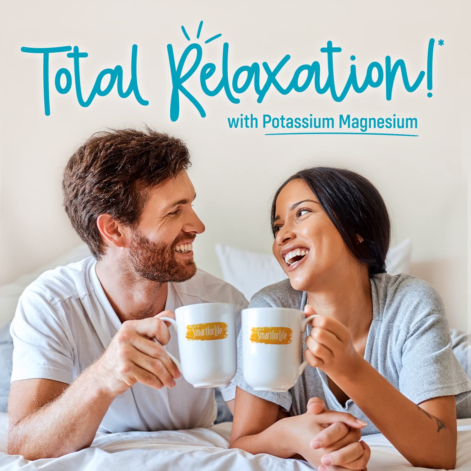 Smart for Life Potassium Magnesium Capsules with Vitamin B12 - Supports Heart Health, Muscle Function & Energy Boost - Ideal for Active Lifestyles & Daily Wellness