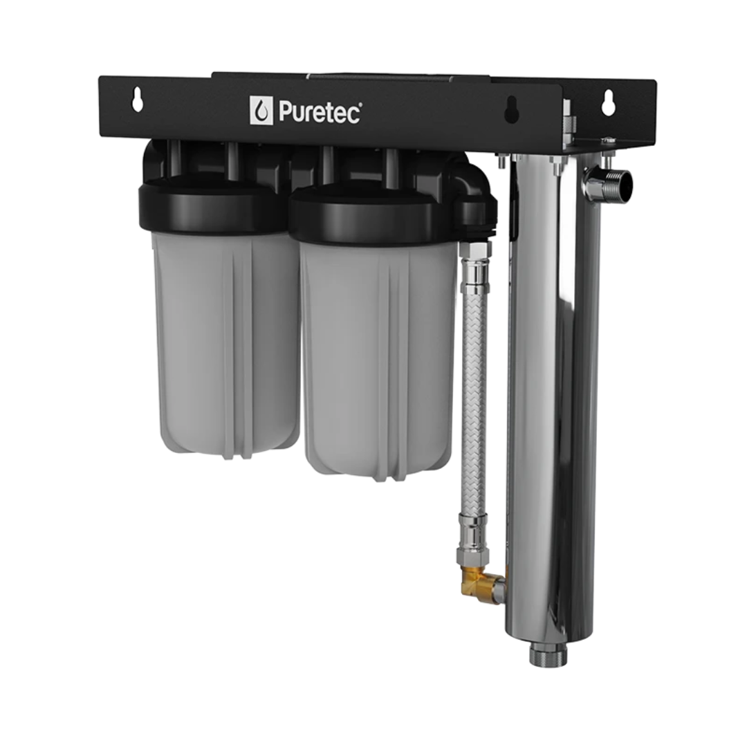 Puretec WU UV150 Affordable 10 x 4.5 Whole House Water Filtration System (60LPM) - Clean Water for Drinking, Showering & Household Use