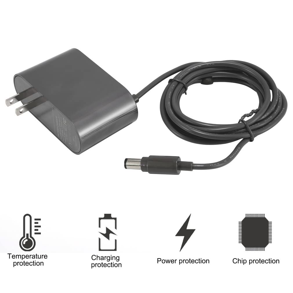 Dyson Replacement Charger - QJH-17 Power Cord & Adapter Compatible with Dyson Cordless Vacuums | Fast Charging for V7, V8, V10 Models | Perfect for Home Cleaning & Car Detailing
