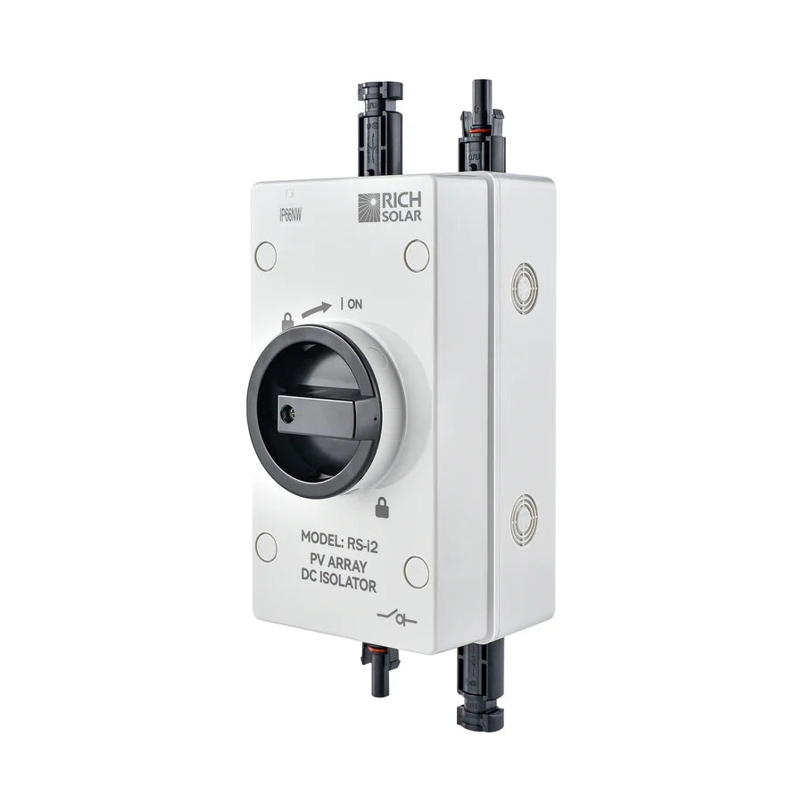 1500V 32A Solar PV DC Quick Disconnect Switch - 2 Pole 1 String RS i2 for Solar Panel Systems | Ideal for Residential & Commercial Solar Installations